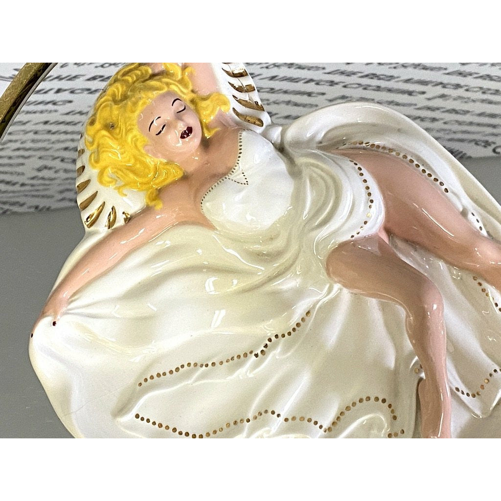 Rare Mid Century Bombshell Vintage Pottery Hot Pin-Up Dish 1958 Gal Marilyn M? Collectibles,New Arrivals The Best Vintage Clothing