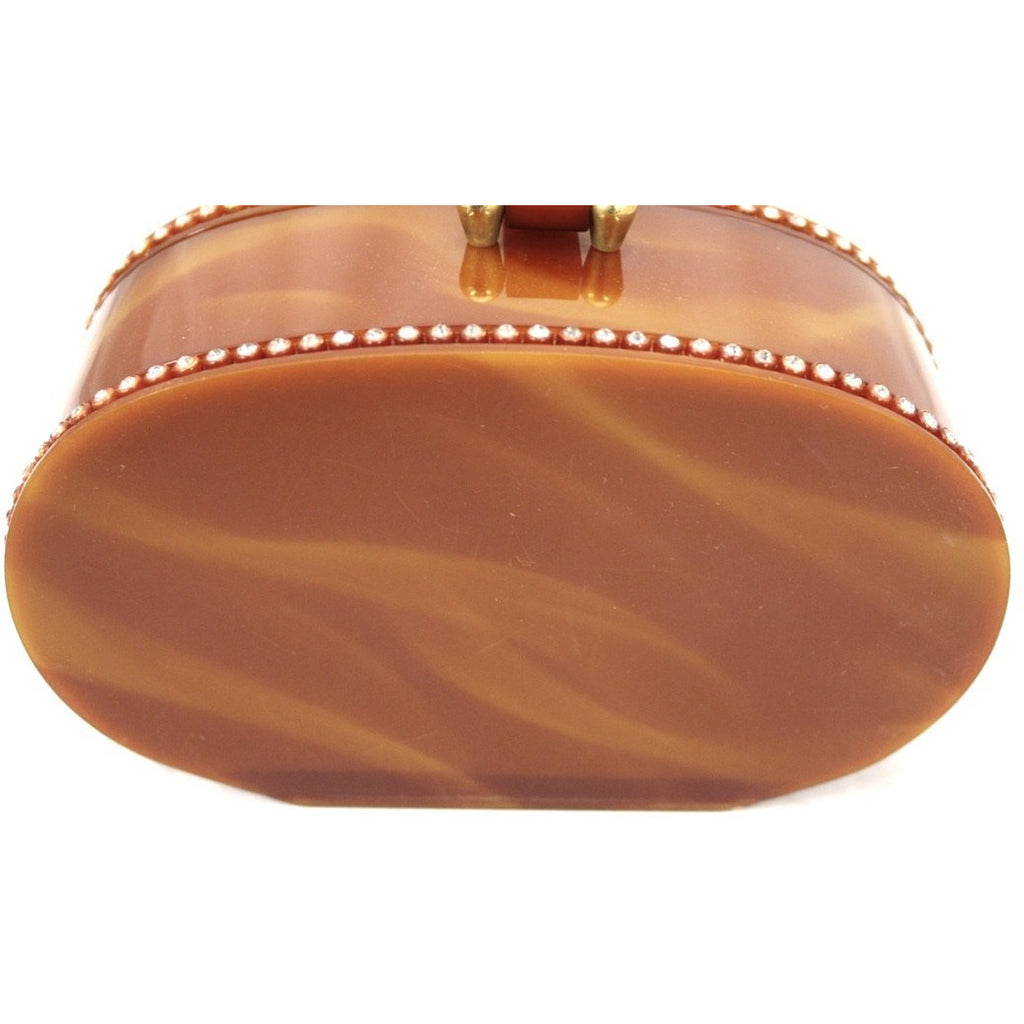 Vintage Wilardy Lucite Box Purse Amber Butterscotch 1950s Rhinestones Handbags,New Arrivals Wilardy