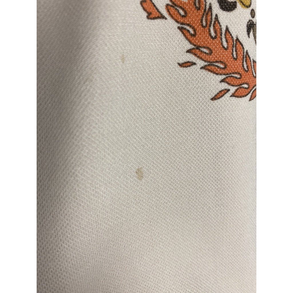 VTG Mod Top retro 1970's Nylon Stretch Orange Gold Brown Women M Astronauts Wives New Arrivals The Best Vintage Clothing