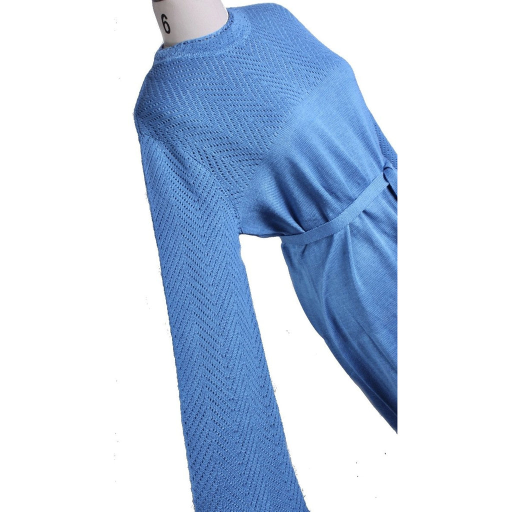 Parnes Feinstein VTG Blue Maxi Sweater Dress Womens Large NWOT Cashmere? Cart2cart The Best Vintage CLothing