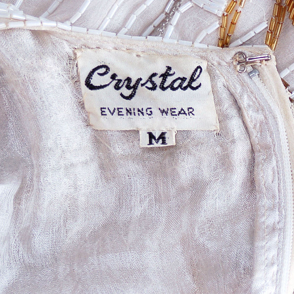 Vintage Beaded Skirt/Top Crystal Evening Wear 1980 Glam Medium Cart2cart The Best Vintage Clothing