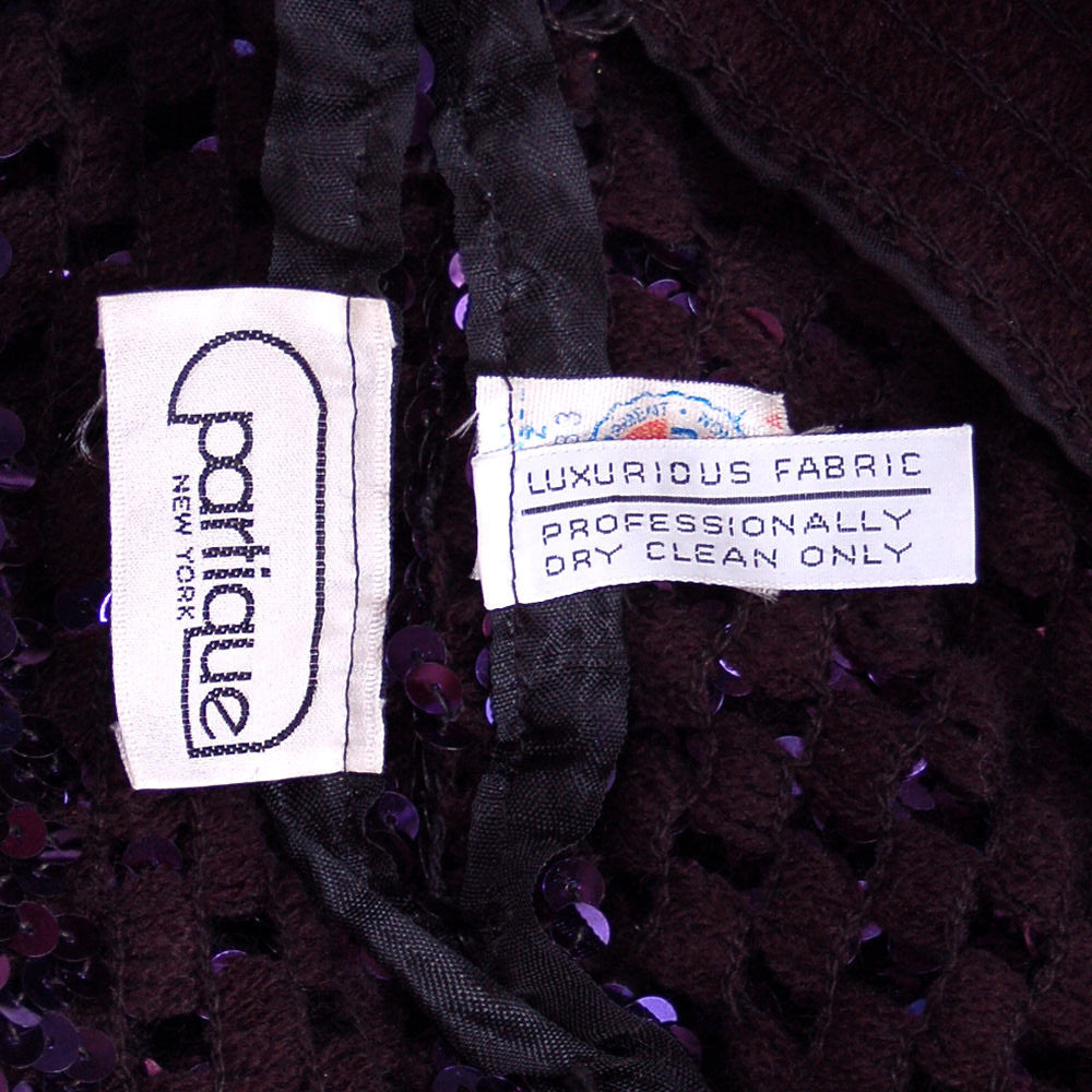Vintage Disco Sparkle Sweater Purple Sequins 1980S 36-38" Bust Women's The Best Vintage Clothing
