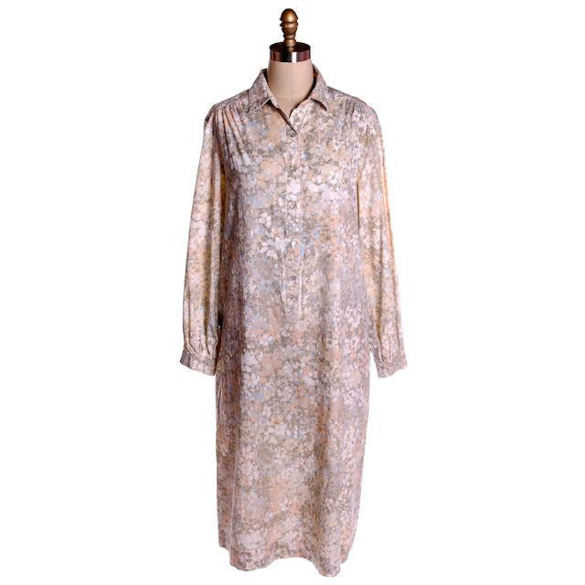 Vintage Shift Dress Margaret Smith Pastels Print 1960s L Women's Margaret Smith