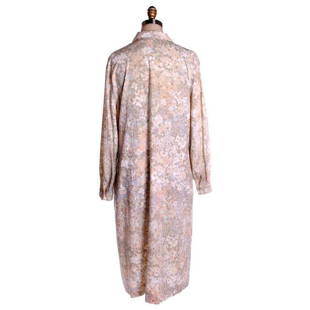Vintage Shift Dress Margaret Smith Pastels Print 1960s L Women's Margaret Smith