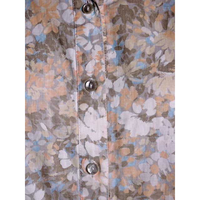 Vintage Shift Dress Margaret Smith Pastels Print 1960s L Women's Margaret Smith