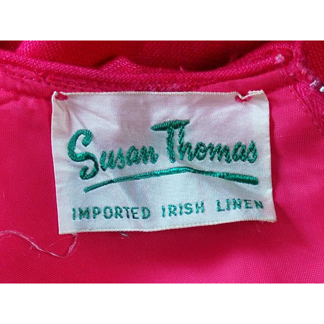 Vintage Dress Pink Linen 2 PC Susan Thomas 1960s NOS 4 Cart2cart Susan Thomas