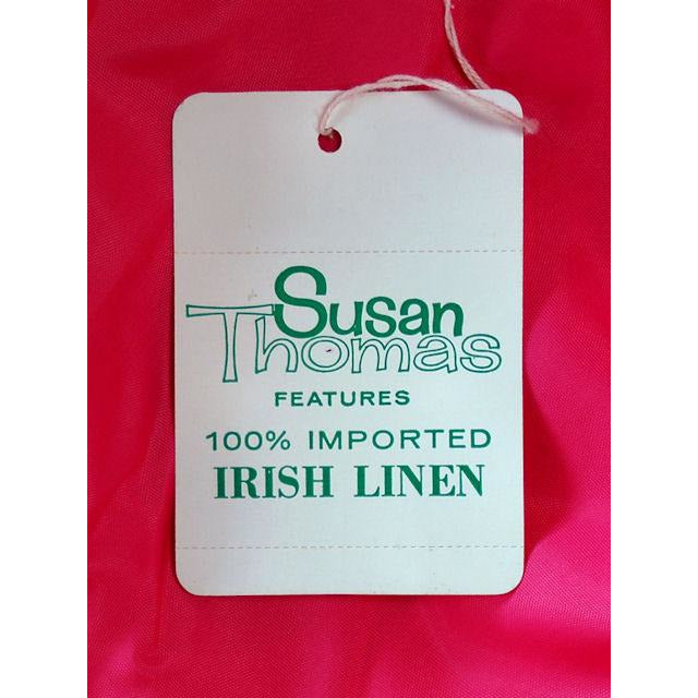 Vintage Dress Pink Linen 2 PC Susan Thomas 1960s NOS 4 Cart2cart Susan Thomas