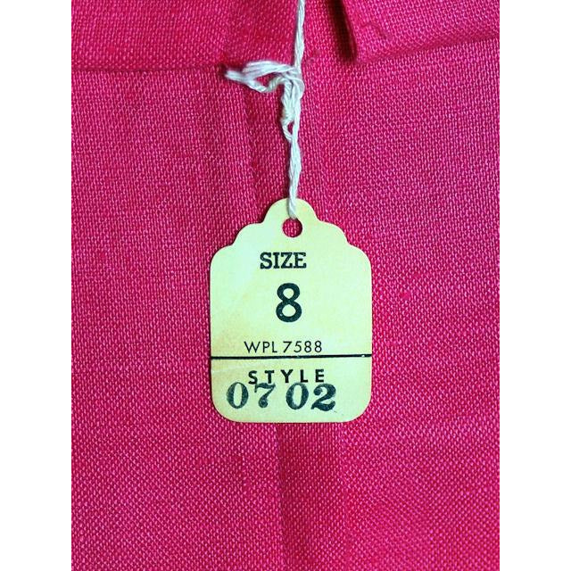 Vintage Dress Pink Linen 2 PC Susan Thomas 1960s NOS 4 Cart2cart Susan Thomas