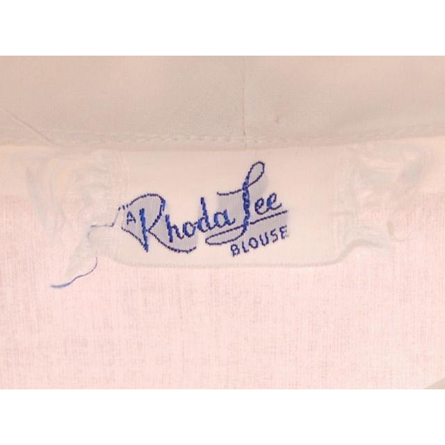 Vintage Blouse Rhoda Lee Cotton Print Rosebuds 1950s M VLV Women's,On Sale vendor-unknown