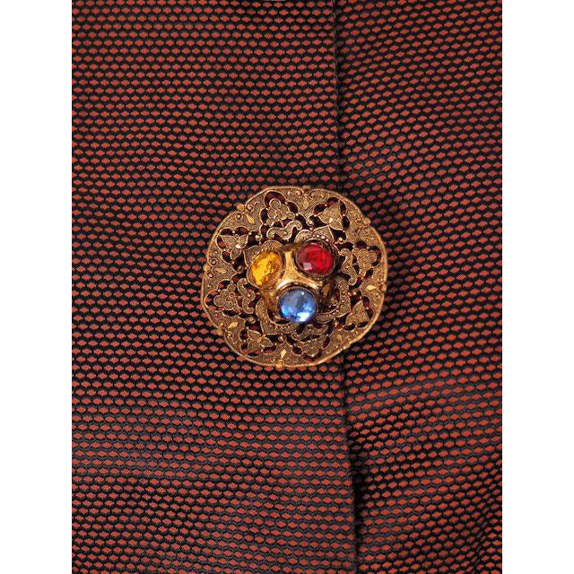 Vintage Changeable Silk Blouse Amazing Buttons 1930s Provenance Med Sonja Loew Women's,New Arrivals The Best Vintage Clothing