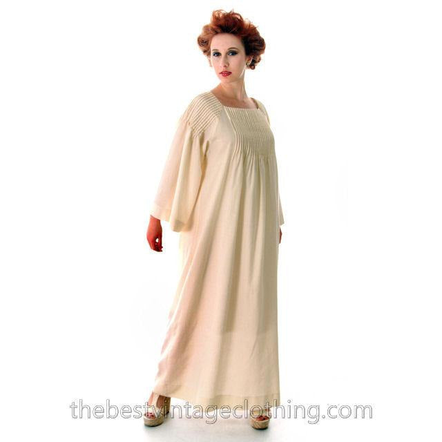 Vintage Marimekko Ivory Wool Maxi Gown Wedding? 1970s Xsmall marimekko marimekko