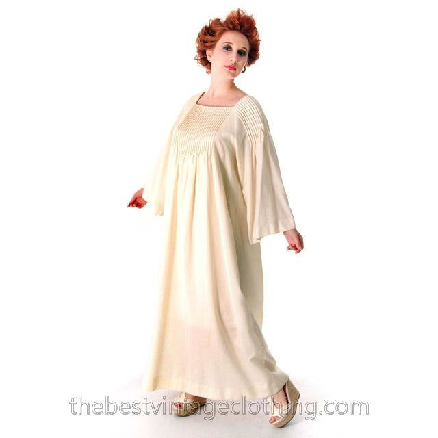 Vintage Marimekko Ivory Wool Maxi Gown Wedding? 1970s Xsmall marimekko marimekko