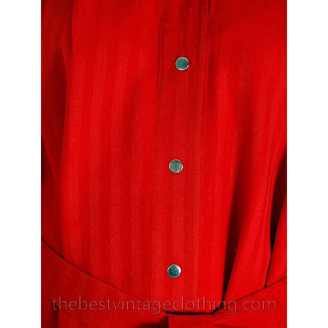 Vintage Vuokko Suomi Finland Fine Red Wool A Line Dress 1970s S marimekko Vuokko