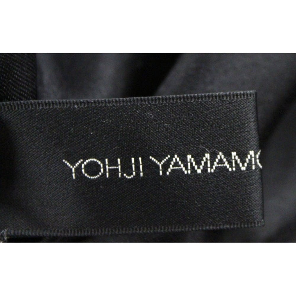 Yohji Yamamoto Noir Black Leather Trench Coat Unisex M The Best Vintage Clothing