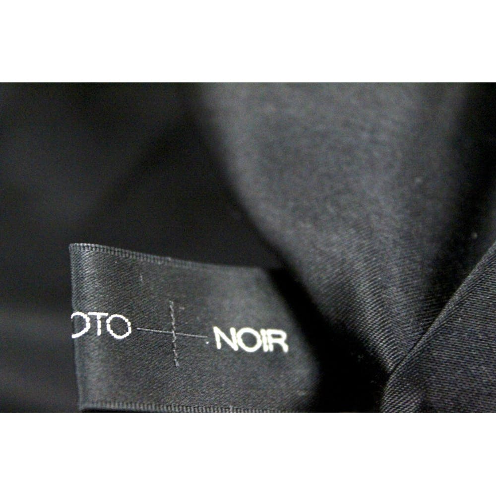 Yohji Yamamoto Noir Black Leather Trench Coat Unisex M The Best Vintage Clothing