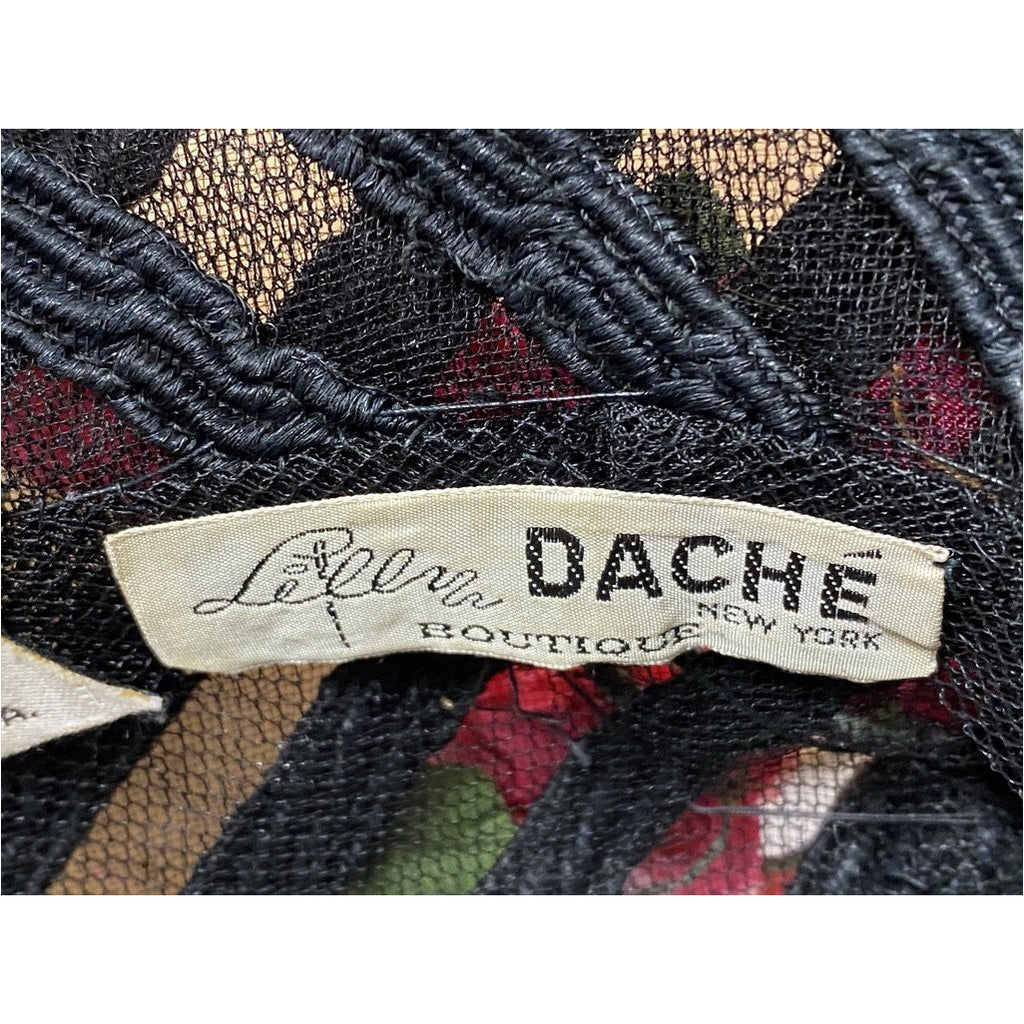 Lilly Dache Boutique Horsehair Straw Modified Cloche Hat 1930s/40s RARE Hats The Best Vintage Clothing