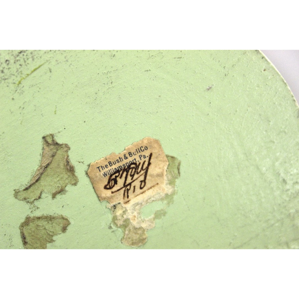 Rare Vintage Hat Stand Wooden Girl with PigTails 1940s Green New Arrivals The Best Vintage Clothing