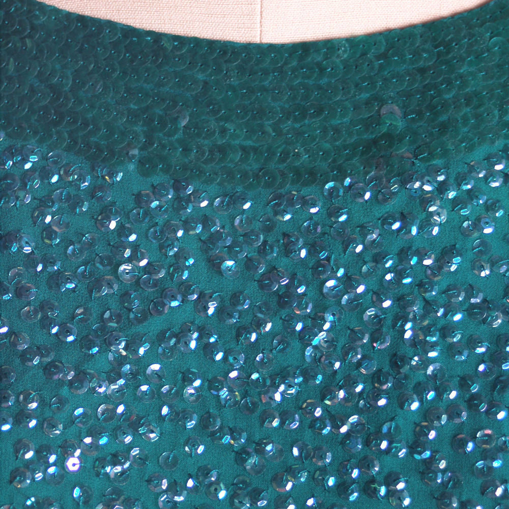 Vintage Blouse Silk Green Sequin Shell Royal Lynne 1950S On Sale,Women's The Best Vintage Clothing