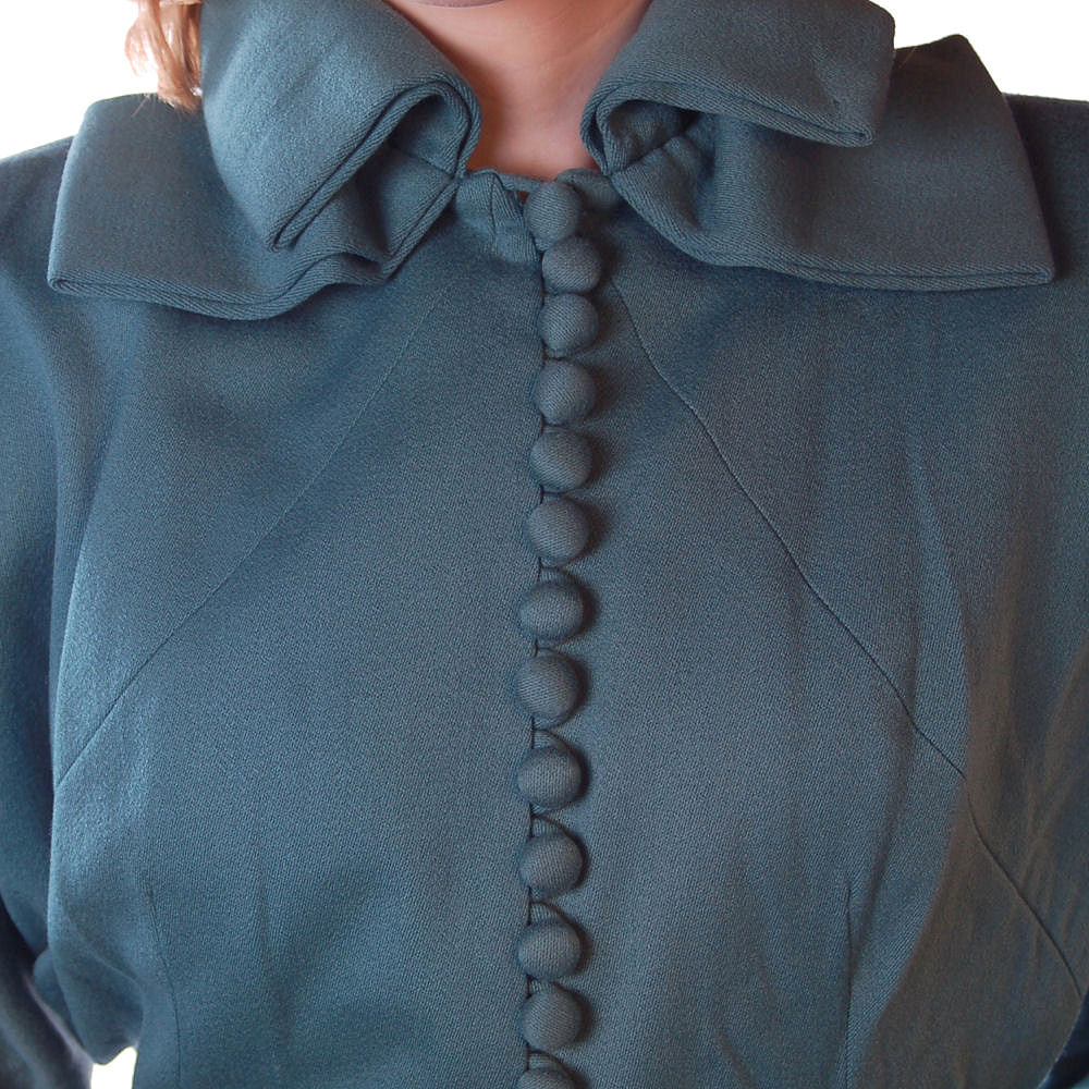 Vintage Ladies Gabardine Suit Lilli Ann Wool Suit Fantastic 1940S NOS Small Women's Lilli Ann