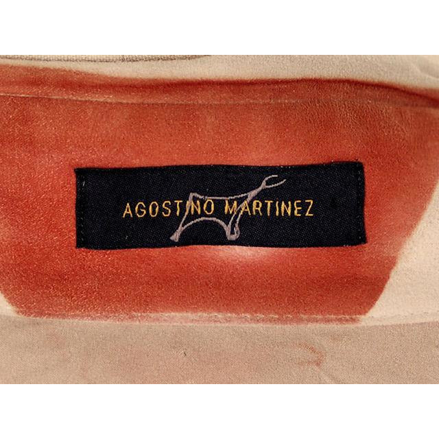 Vintage Agostino Martinez "Suede" Suit Womens S Orange 1970s Zeitgeist Modern The Best Vintage Clothing
