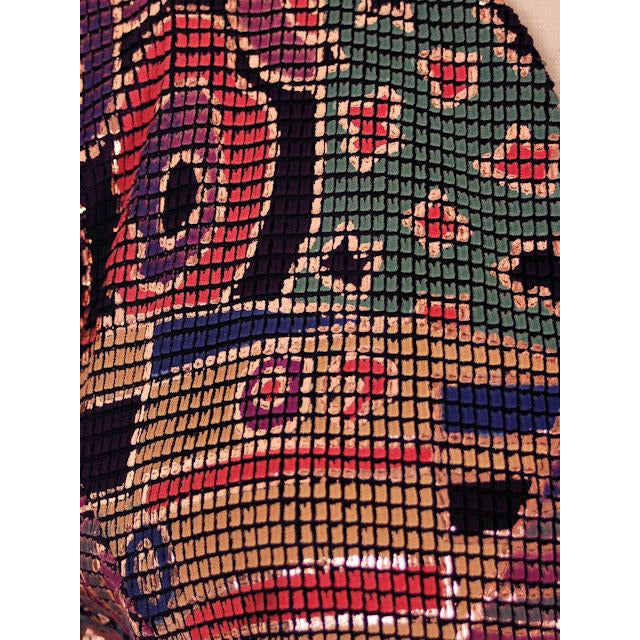 Vintage Ladies Suit Drippy Abstract Metallic Knit Caché 1980s Med Women's,New Arrivals Caché