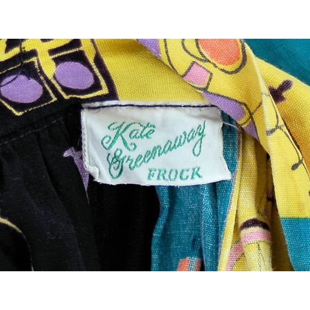 Vintage Skirt Kate Greenaway Circus Print 1940s Small Cart2cart Kate Greenaway