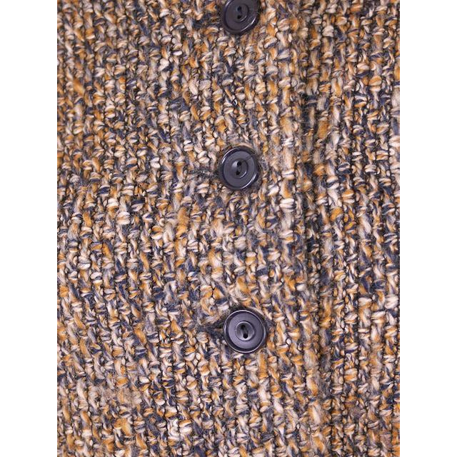 Vintage Mohair Skirt Suit Charcoal/ Gold Tweed Couture Belgium 1970s Womens Medium Women's,New Arrivals The Best Vintage Clothing