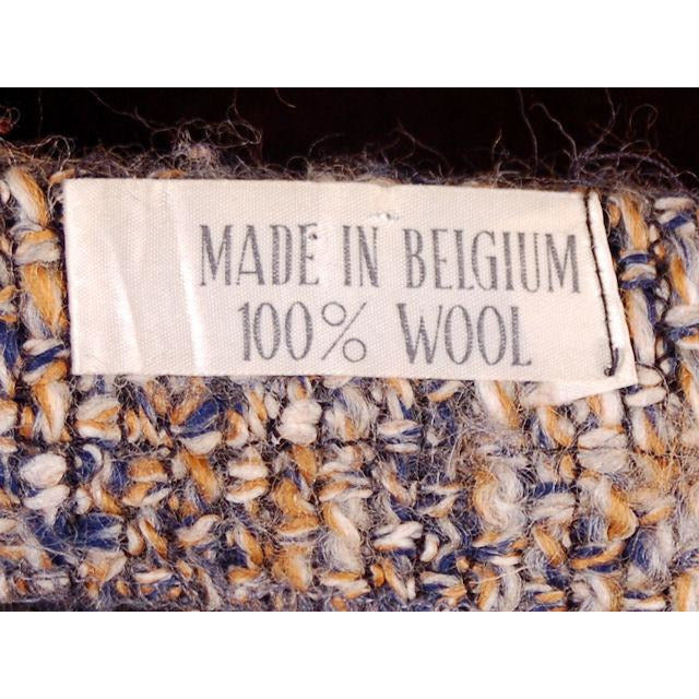 Vintage Mohair Skirt Suit Charcoal/ Gold Tweed Couture Belgium 1970s Womens Medium Women's,New Arrivals The Best Vintage Clothing