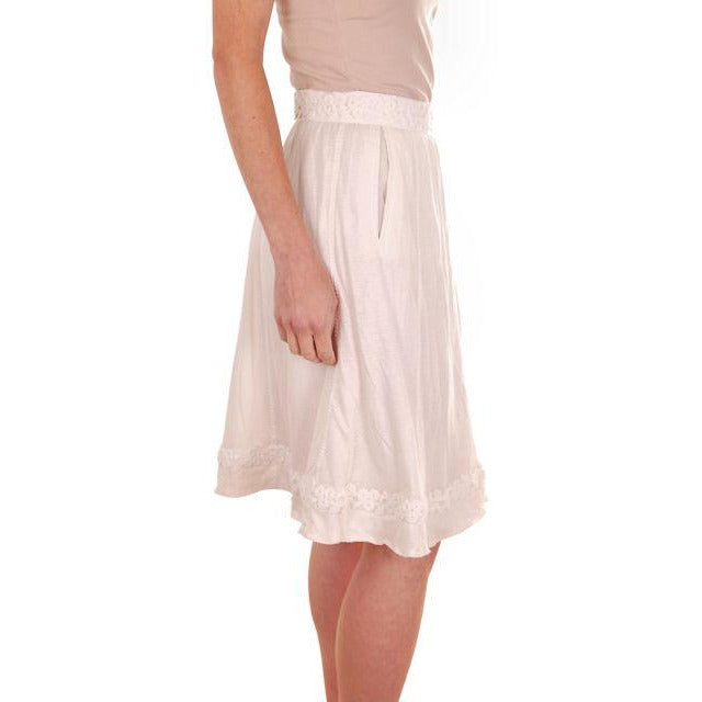 Womens Authentic Louis Vuitton Paris White Cotton Short Skirt Size 36 Small Zeitgeist Modern Louis Vuitton