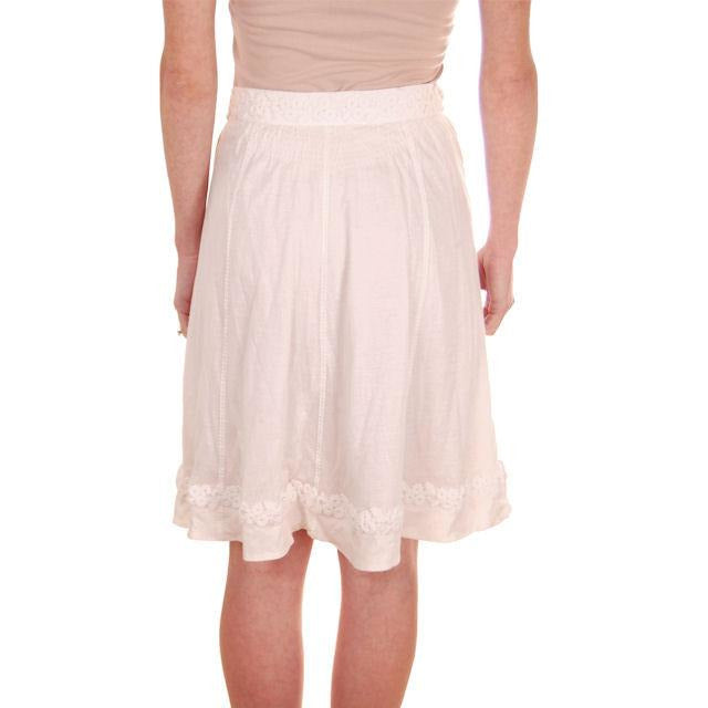 Womens Authentic Louis Vuitton Paris White Cotton Short Skirt Size 36 Small Zeitgeist Modern Louis Vuitton