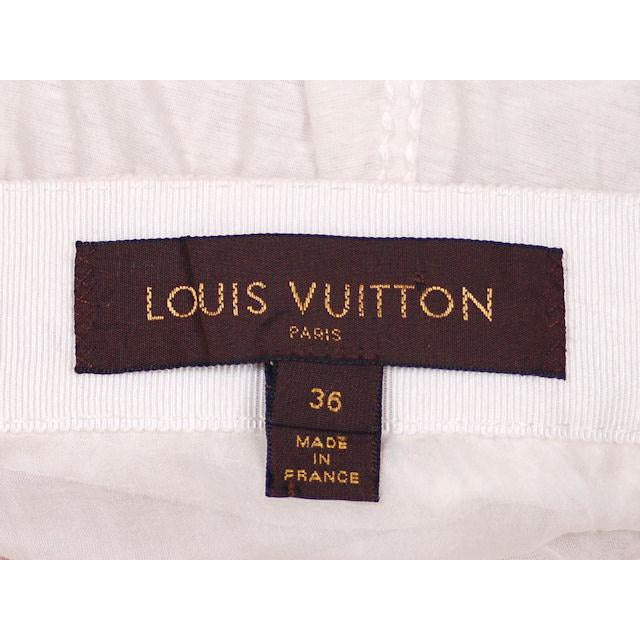 Womens Authentic Louis Vuitton Paris White Cotton Short Skirt Size 36 Small Zeitgeist Modern Louis Vuitton