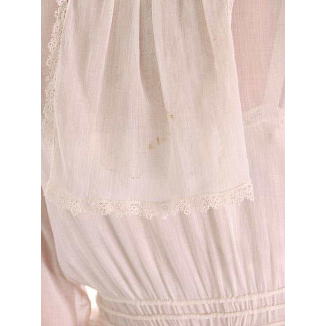Vintage White Cotton Dress Titanic Era 1912-1914 36-27-Free Women's,New Arrivals The Best Vintage Clothing