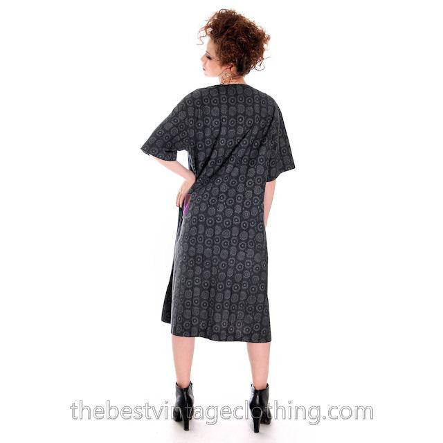 VTG 80s Marimekko Vuokko Nurmesniemi Takki Cotton Tent Dress Sz 38/10 44 Bust marimekko marimekko