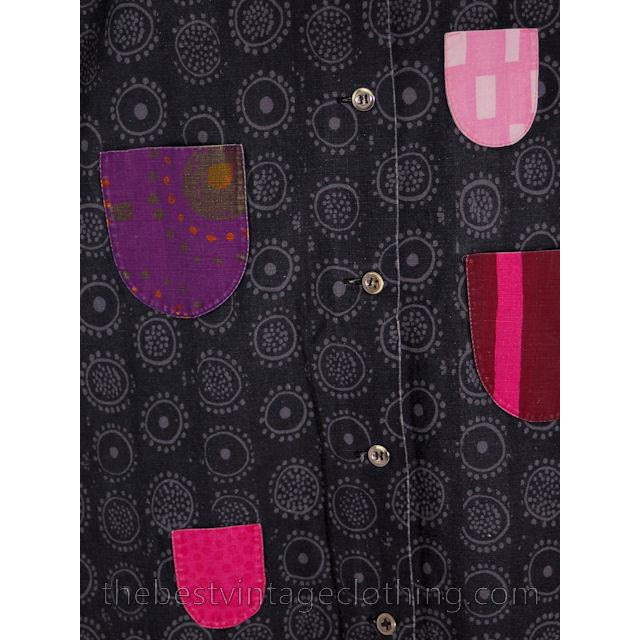 VTG 80s Marimekko Vuokko Nurmesniemi Takki Cotton Tent Dress Sz 38/10 44 Bust marimekko marimekko