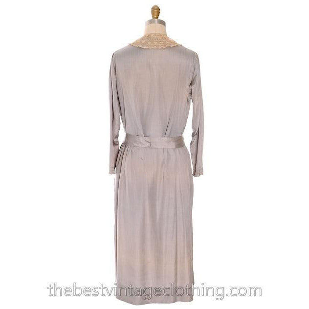 Vintage Antique Dress 1912- 1918 Silk Dress Edwardian Silver Large Titanic Era Damaged dress The Best Vintage Clothing