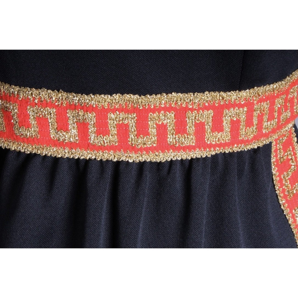 Vintage Leslie Fay Black Nylon Grecian Style Lounge Dress 1960S 36-26-42 S/M Cart2cart The Best Vintage Clothing