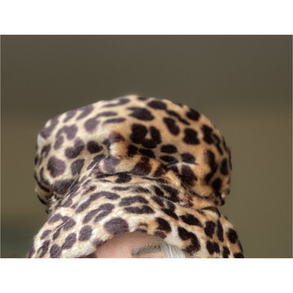 Vintage Hat Leopard Faux Fur Felt Bucket Hat 1950S Hats The Best Vintage Clothing