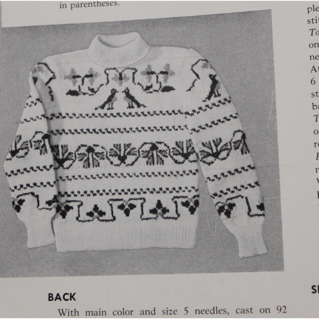 Vintage Knitting Pattern Book Green Mountain Sweaters Booklet 1940-50S On Sale The Best Vintage Clothing