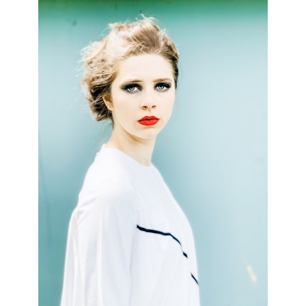 Vintage Vuokko Tent Dress White w/ Black Single Line Sz 38 S/M 1970s marimekko The Best Vintage Clothing