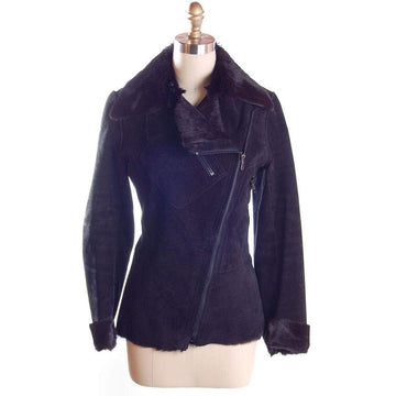 Vintage Black Pony/Suede Asymmetrical Jacket 70S Italy – The Best ...