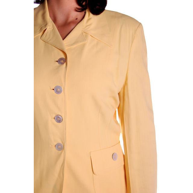Vintage Yellow Rayon Gabardine Ladies Suit 1940s 41-29-42 Cart2cart The Best Vintage Clothing