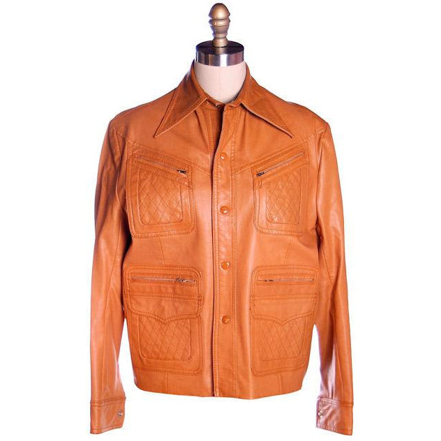 Mens S Vintage Ultra 1970s Jacket Faux Leather Brad Whitney Equu-Hyde Size 38 Men's Vintage,New Arrivals Brad Whitney