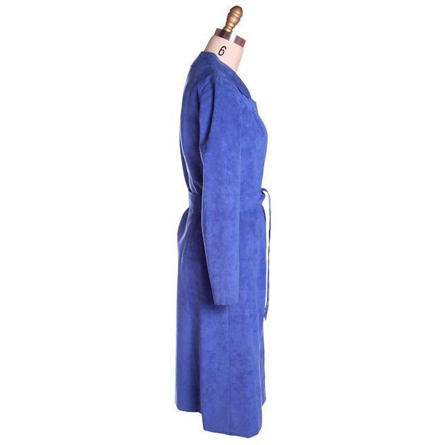 Vintage Ultra Suede Ladies Spring Coat/Dress Bright Blue 1970s Small Women's,New Arrivals The Best Vintage Clothing