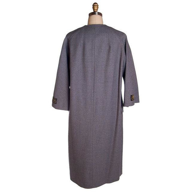 Vintage Ladies Spring Coat Gray Wool Fab Buttons Promenade 1950s Women's,New Arrivals Promenade