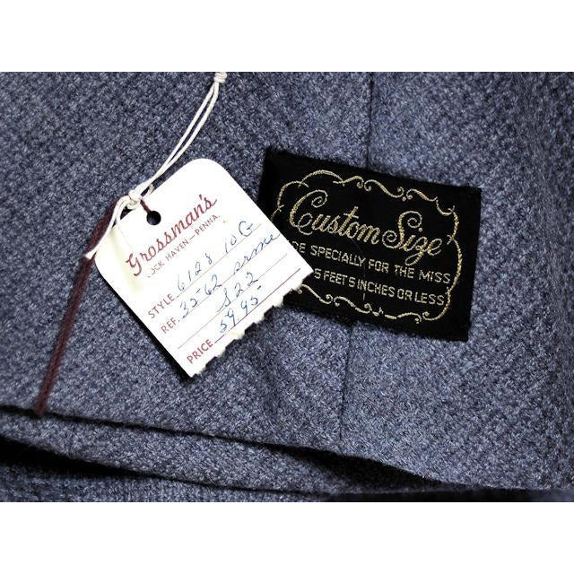 Vintage Ladies Spring Coat Gray Wool Fab Buttons Promenade 1950s Women's,New Arrivals Promenade