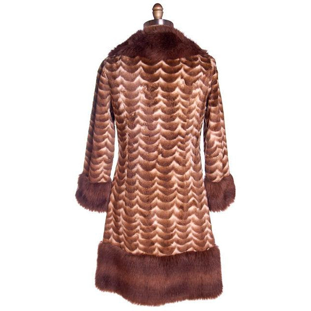 Vintage Ladies Coat Printed Faux Fur Made in England 1970s Women's,New Arrivals The Best Vintage Clothing