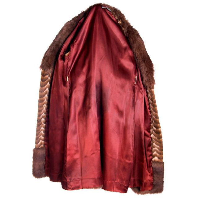 Vintage Ladies Coat Printed Faux Fur Made in England 1970s Women's,New Arrivals The Best Vintage Clothing