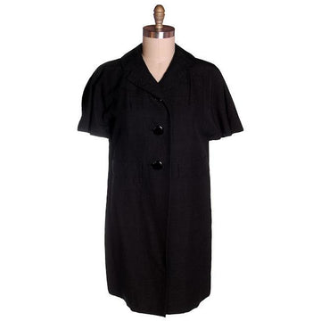 Vintage Coat Unusual Short Sleeves Bonwit Teller 1950s - The Best Vintage Clothing
 - 1