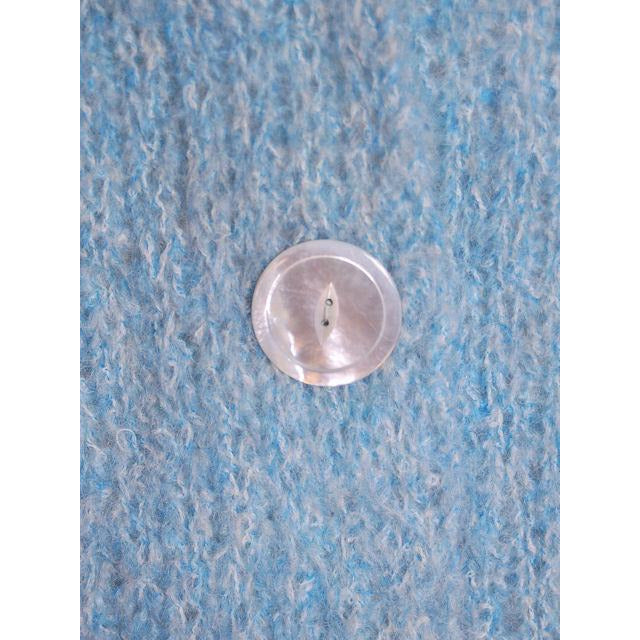 Vintage Pale Blue Mohair Sweater Coat 1950s Lined In Silk 44 Bust Cart2cart vendor-unknown