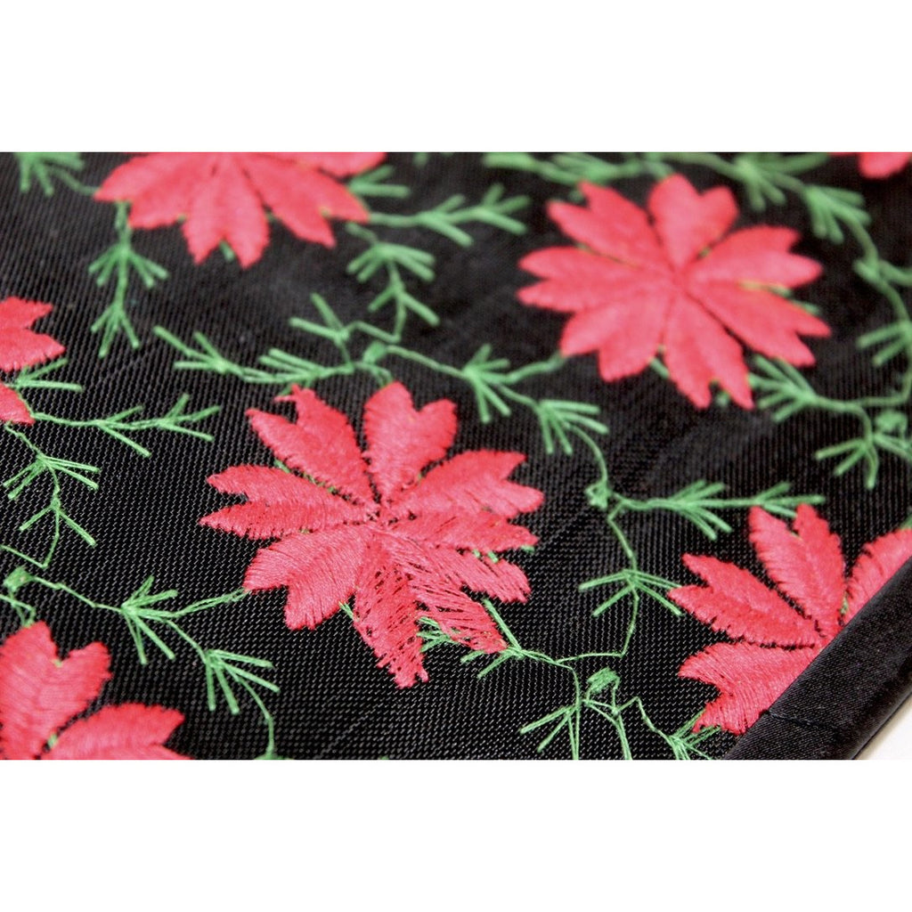 Womens Vintage Clutch Purse Bag Poinsettia Embroidery 1950s Black/Red Handbags,On Sale The Best Vintage Clothing